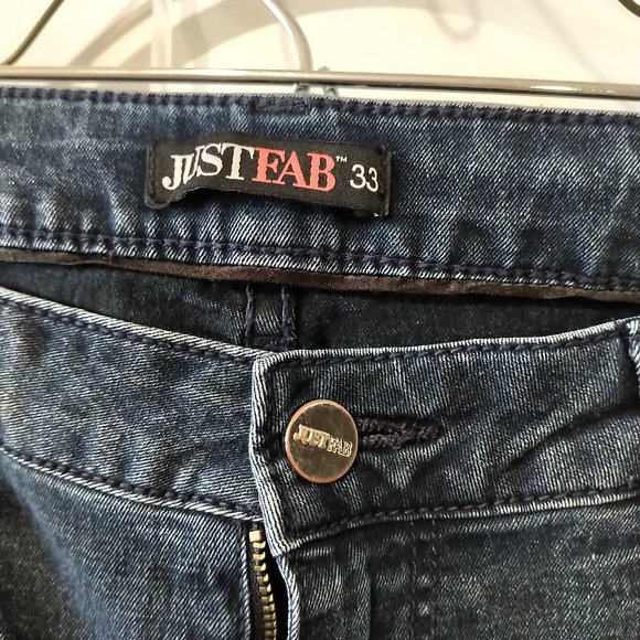 JustFab Super Skinny Moto dark wash jeans - Picture 2 of 4